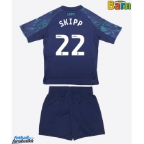 Leicester City Oliver Skipp #22 Bortedraktsett Barn 2025-26 Kortermet (+ Korte bukser)